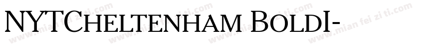 NYTCheltenham BoldI字体转换